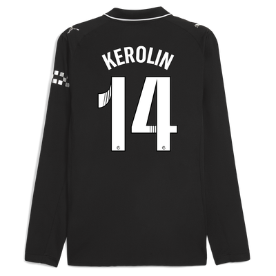 マンチェスター・シティ 2025/26 アウェイ 長袖 KEROLIN 14プリント付き